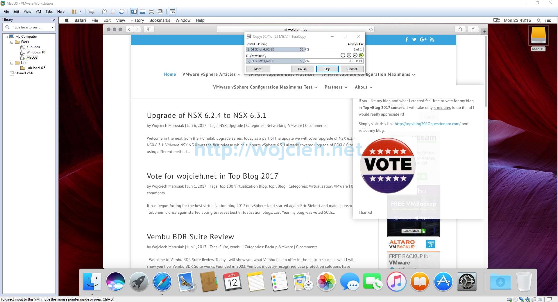 mac os x for windows vmware 12